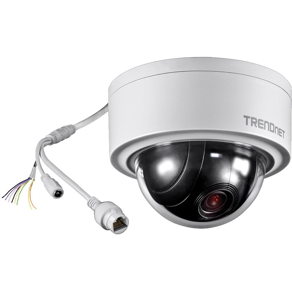 Indooroutdoor 3mp Motorized Ptz Dome Mira Ip Camera Trendnet Tv Ip420p