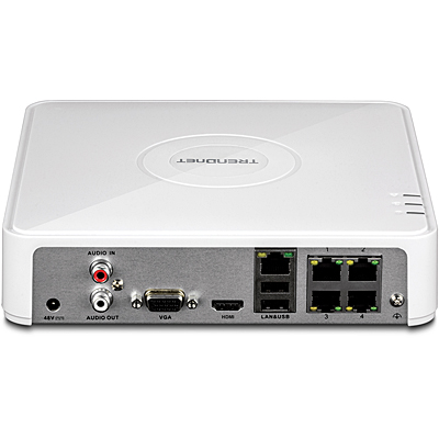 4-Channel HD PoE NVR with 2 TB HDD 