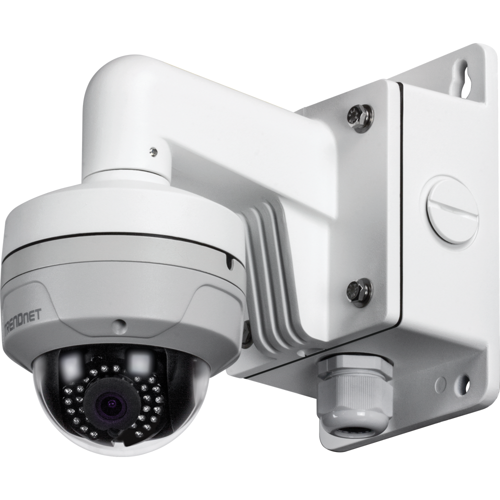 Compact Outdoor Wall Mount Bracket for Dome Cameras - TRENDnet TV 